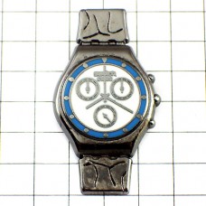 ピンバッジ・スウォッチ腕時計クロノ文字盤 SWATCH SWISS 