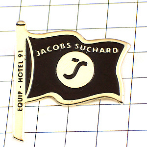 ピンバッジ・スシャＪの旗チョコ会社 JACOB-SUCHARD FLAG SUCHARD 