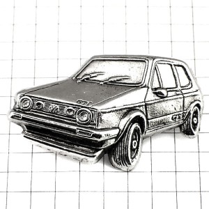 ピンバッジ・ゴルフ車フォルクスワーゲンVWピューター製 VW-GOLF GOLF-GTI VW VOLKSWAGEN GERMANY