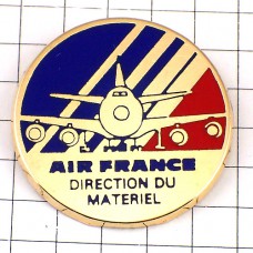 ピンバッジ・エールフランス航空マテリアル正面向きの飛行機 AIR-FRANCE FRANCE