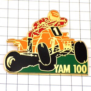 ピンバッジ・ヤマハのカート車レースYAM100