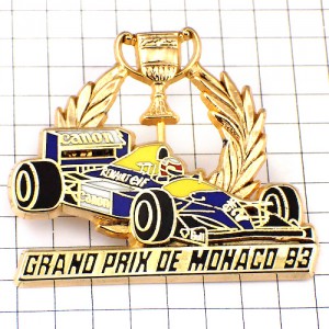 ピンバッジ・モナコF1グランプリ車アランプロスト優勝杯キャノン社 RENAULT FRANCE