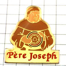 ピンバッジ・チーズとジョセフ神父さん PERE-JOSEPH FROMAGE FRANCE