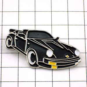 ピンバッジ・ポルシェ黒い車 PORSCHE GERMANY