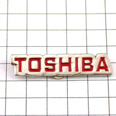 ピンバッジ・東芝の赤いマーク/TOSHIBA