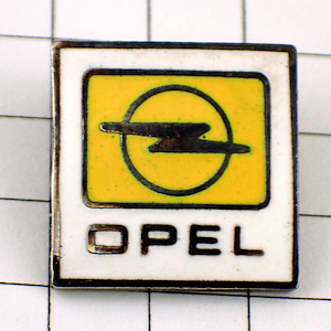 ピンバッジ・オペル社エンブレム黄色ドイツ車 OPEL GERMANY