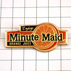 ピンバッジ・ミニッツメイド飲物オレンジジュース果物 MINUTE-MAID ORANGE JUICE