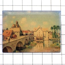 ピンバッジ・シスレー画モレ＝シュル＝ロワンの橋 ALFRED-SISLEY ENGLAND LE-PONT-DE-MOREY-SUR-LOING FRANCE