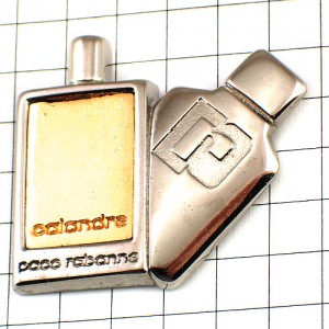 ピンバッジ・香水パコラバンヌ壜 PACO-RABANNE CALANDRE 