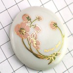 ピンバッジ・酒シャンパーニュ花ペリエジュエ陶磁器製ベルエポック花