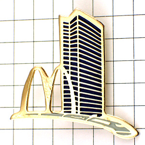 ピンバッジ・マクドナルドＭモンパルナスタワー塔 MC-DONALDS MONTPARNASSE-TOWER TGV PARIS FRANCE