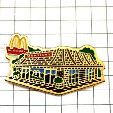 ピンバッジ・マクドナルドＭお店の外観 MC-DONALDS MONTIGNY FRANCE