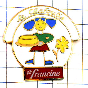 ピンバッジ・お菓子クラフティ女の子 FRANCINE