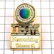 ピンバッジ・IBMアイビーエム社一緒に世界を明るくする