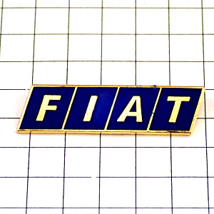 ピンバッジ・フィアット車エンブレムFIAT紺色