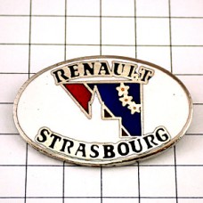 ピンバッジ・車ルノー星ストラスブール大聖堂 RENAULT STRASBOURG FRANCE EUROPE FLAG