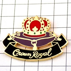 ピンバッジ・クラウンローヤル赤い王冠ウイスキー酒 CROWN-ROYAL WHISKY