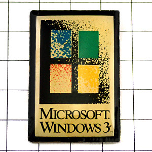 ピンバッジ・ウインドウズWindows3マイクロソフト社