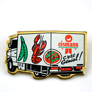 ピンバッジ・車トラック冷凍食品サヤエンドウやロブスター伊勢海老 EISMANN LOBSTER PIZZA