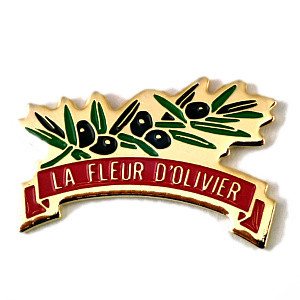 ピンバッジ・オリーブの実と枝 LA-FLEUR-D-OLIVIER