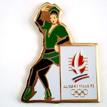 ピンバッジ・アルベールビル五輪フィギュアスケート女子 ALBERTVILLE-1992 SAVOIE FRANCE SKATING