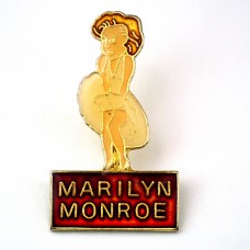 ピンバッジ・マリリンモンロー白ドレス映画女優 MARILYN-MONROE