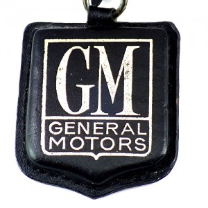 キーホルダー・GM車ジェネラルモータース革製 GENERAL-MOTORS USA