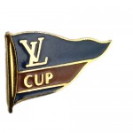 ピンバッジ・ルイヴィトン旗アメリカズカップ船レースLV  LOUIS-VUITTON VUITTON-CUP FRANCE