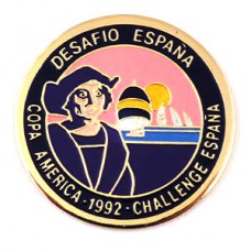 ピンバッジ・コロンブス大航海時代アメリカズカップ帆船 AMERICAS-CUP ESPANA CHALLENGE CHRISTOPHER-COLUMBUS AMERICA-1492