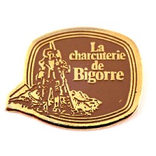 ピンバッジ・ピレネーのお肉屋さん CHARCUTERIE BIGORRE PYRENEES FRANCE