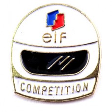 ピンバッジ・ヘルメット二輪レース仕様エルフ石油 ELF FRANCE