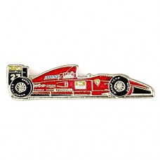 ピンバッジ・フェラーリF1赤い車アランプロスト27番 ALAIN-PROST FERRARI FIAT AGIP ITALIA ITALY