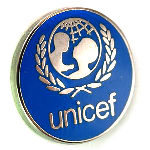 ピンバッジ・ユニセフ国際連合児童基金 UNICEF