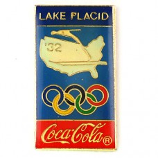 ピンバッジ・レイクプラシッド五輪スキージャンプ選手コカコーラスポンサー LAKE-PLACID-1932 USA