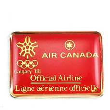 ピンバッジ・カルガリー五輪カナダ航空カエデ飛行機 CALGARY-1988 AIR-CANADA CANADA