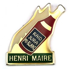 ピンバッジ・アンリメール酒ワイン瓶 HENRI-MAIRE JURA