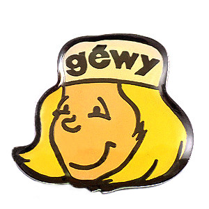 ピンバッジ・シェフ帽子をかぶった女の子 GEWY CHEF FRANCE