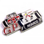 ピンバッジ・モナコGPホンダF1アイルトンセナ車 FERRARI HONDA SHELL MONACO ITALY JAPAN ENGLAND