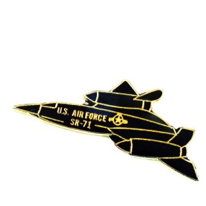 ピンバッジ・アメリカ空軍ブラックバード偵察機 SR71 USAF US-AIR-FORCE