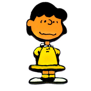 ピンバッジ・ルーシー女の子スヌーピー仲間 SNOOPY LUCY UFS