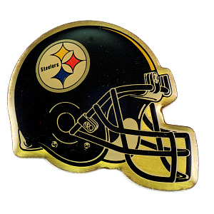 ピンバッジ・アメフト/USAピッツバーグスティーラーズ黒ヘルメット一個 PITTSBURGH STEELERS PENNSYLVANIA