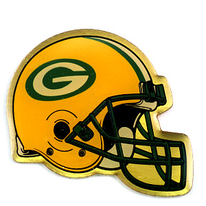 ピンバッジ・アメフト/USAグリーンベイパッカーズＧヘルメット一個 GREEN-BAY PACKERS WISCONSIN