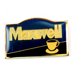 ピンバッジ・マックスウェルのコーヒーカップ珈琲 MAXWELL DECAFEINE