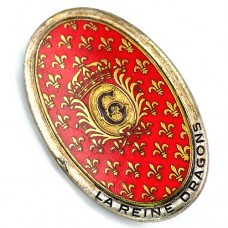 ブローチ・第６竜騎兵連隊フランス軍ミリタリー 6E-REGIMENT-DE-DRAGONS LA-REINE-DRAGONS 6DRAGONS FRANCE