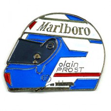 ピンバッジ・ヘルメットF1アランプロスト車レーサー MARLBORO ALAIN-PROST HELMET FRANCE