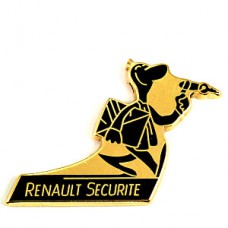 ピンバッジ・ルノー車セキュリティサービスマン背広 RENAULT FRANCE