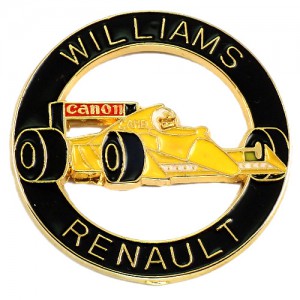 ピンバッジ・ルノーF1車キャノン社キャメル煙草 RENAULT FRANCE