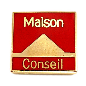 ピンバッジ・メゾン家のアドバイス三角 MAISON-CONSEIL FRANCE