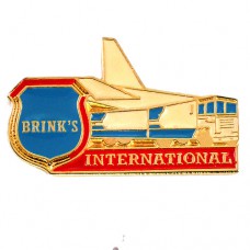 ピンバッジ・飛行機や鉄道ブリンクス貴重品警備輸送会社の紋章 BRINKS-INTERNATIONAL BRINKS SECURITY