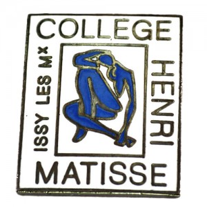 ピンバッジ・マティス画家フォーヴィズム学校の名前 HENRI-MATISSE FRANCE